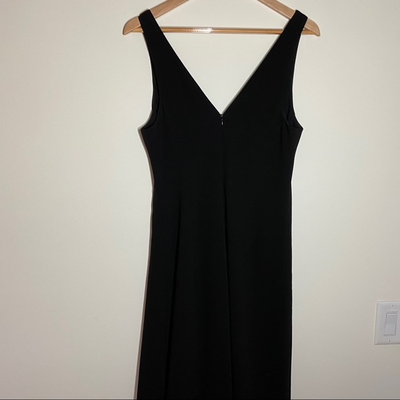 Theory Tadayon B Elevate Crepe Black Midi Dress - Picture 7 of 10